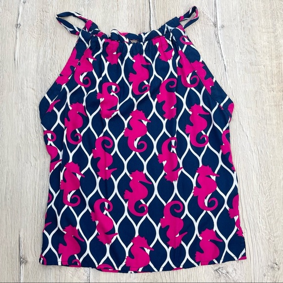 Escapada Sea Horse Tropical Tank Top Sz XS - Picture 8 of 9